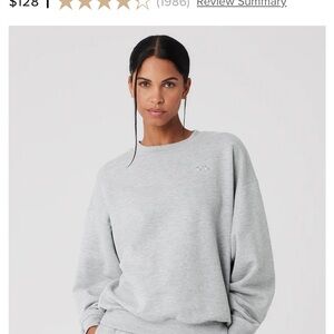 Alo accolade crew neck pullover size s